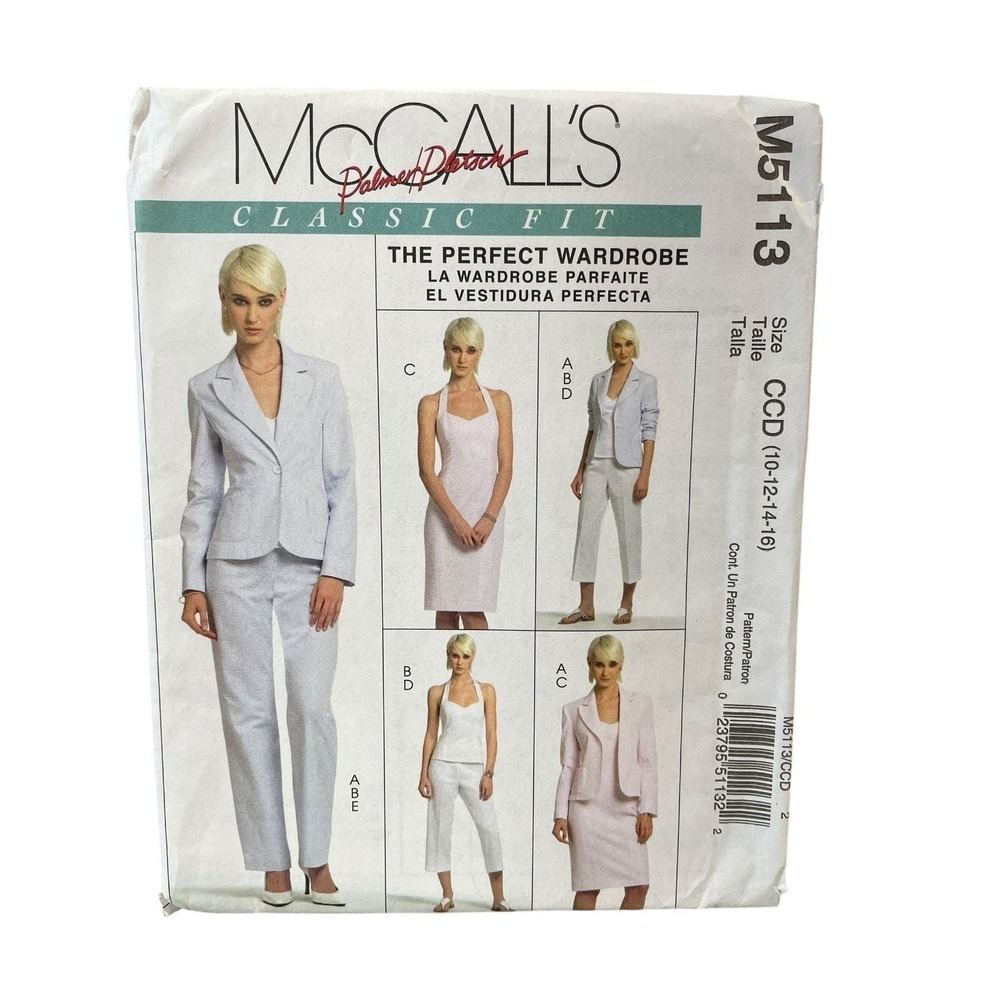 McCall's M5113 Misses' Jacket Top Dress Pants Classic Fit Sizes 10-16